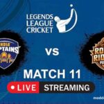 India Captains vs Royal Riders Punjab LLC Match 11 - Live Cricket Streaming free