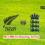 England vs New Zealand 2nd Test Match - Live Cricket Streaming free online