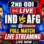 India vs Afghanistan 2nd ODI Match - Live Cricket Streaming free online