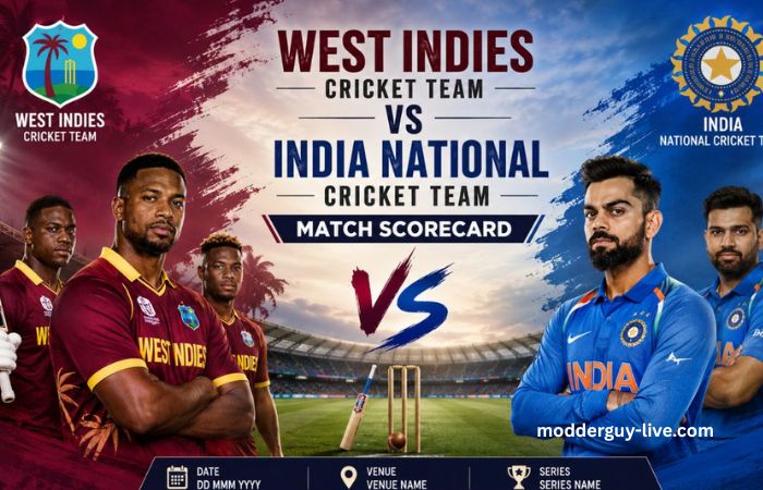 West Indies vs India 1st ODI Match Scorecard - 2026